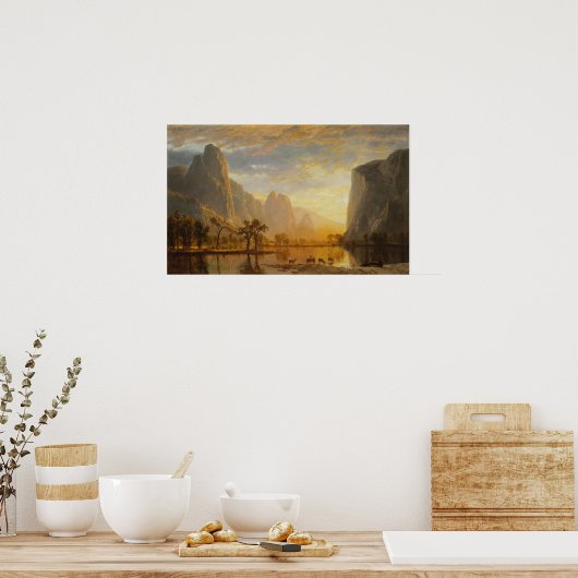 Bierstadt - Yosemittal Poster (Küche)