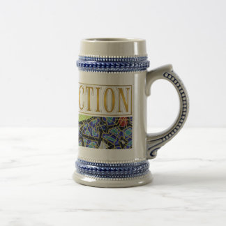 Bierstein 650 ml – GOLD Abstrakte Kunst von GGAST Bierglas