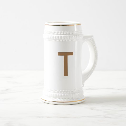 Bierstein der traditionellen Keramik Bierglas (VorderseiteRechts)