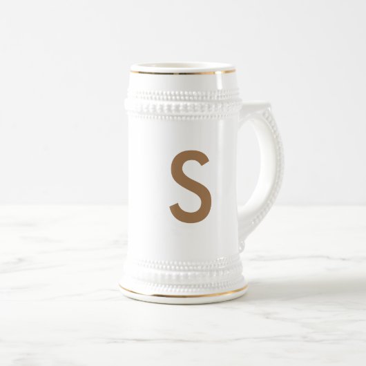 Bierstein der traditionellen Keramik Bierglas (VorderseiteRechts)