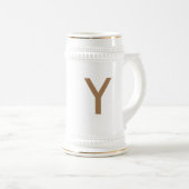 Bierstein der traditionellen Keramik Bierglas (VorderseiteRechts)