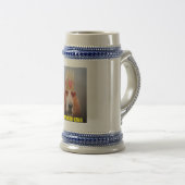 Bierstein With Basset Hound King Bierglas (VorderseiteRechts)