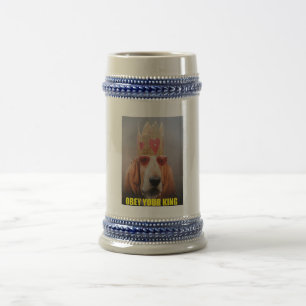 Bierstein With Basset Hound King Bierglas