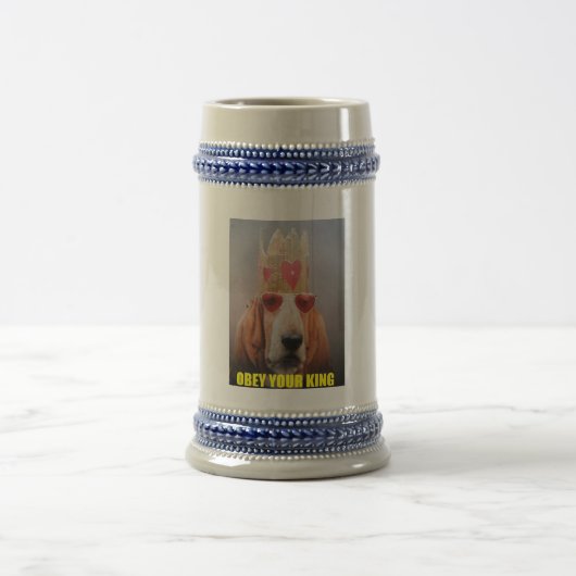 Bierstein With Basset Hound King Bierglas (Mittel)