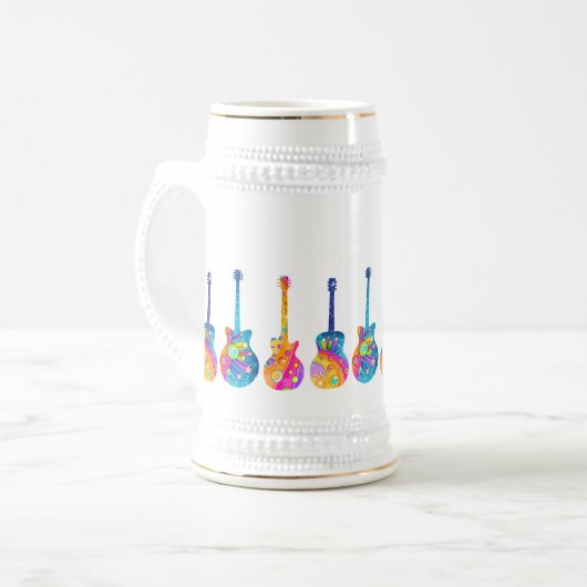 BIERSTEINS - GITARREN BIERGLAS (Vorderseite Links)