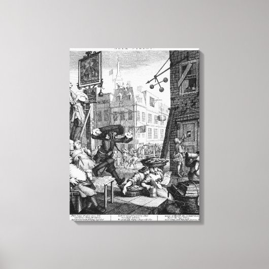 Bierstraße, 1751 leinwanddruck (Vorderseite)