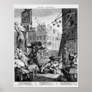 Bierstraße, 1751 poster