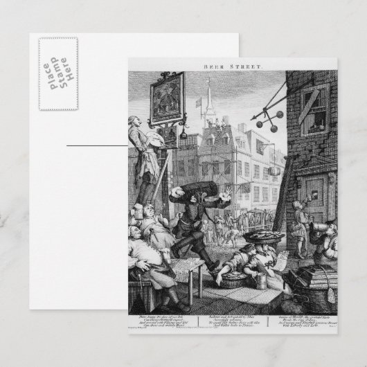 Bierstraße, 1751 postkarte (Vorne/Hinten)