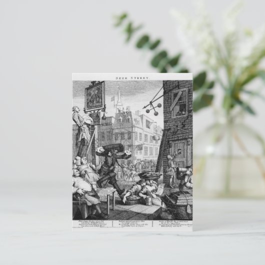 Bierstraße, 1751 postkarte (Stehend Vorderseite)