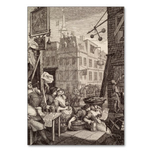 Bierstraße von William Hogarth Tischnummer