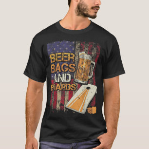 Biertaschen und -karten USA Tischspiele Cornhole P T-Shirt