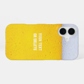 Biertextur iPhone 16 Hülle (Rückseite (Horizontal))