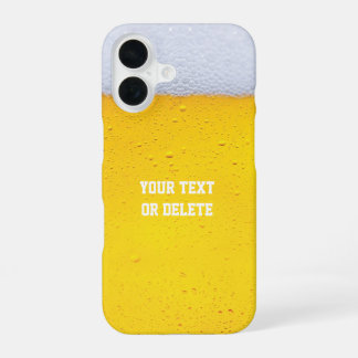 Biertextur iPhone 16 Hülle