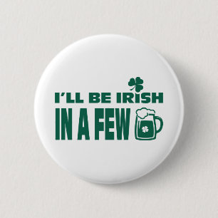 Bierthemenfenster Fun St. Patrick's Day Buttons