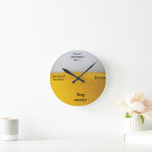 Biertje Klok Runde Wanduhr (Zuhause)