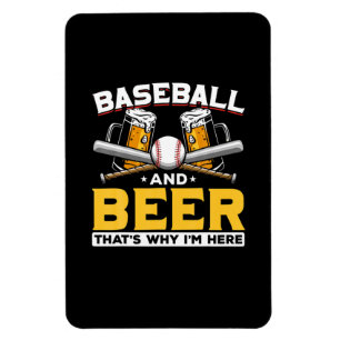 Biertrinker Baseball Bier Humor Geburtstag Magnet