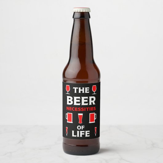 Biertrinker Bierflaschenetikett (Vorderseite)