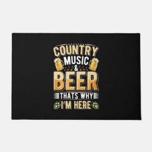 Biertrinker Country-Musik Biertrinken Geburtstag Fußmatte