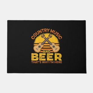 Biertrinker Country-Musik Und Bier Geburtstag Fußmatte