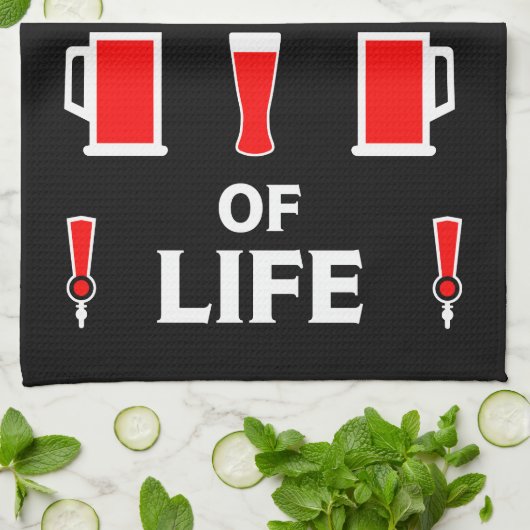 Biertrinker Geschirrtuch (Gefaltet)
