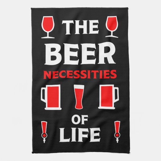 Biertrinker Geschirrtuch (Vertikal)