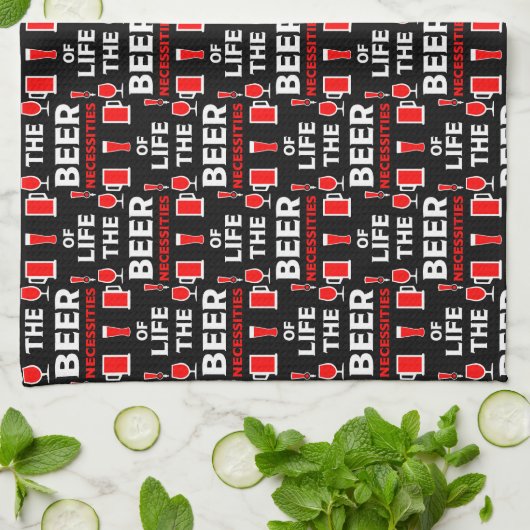 Biertrinker Geschirrtuch (Gefaltet)