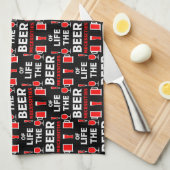 Biertrinker Geschirrtuch (Viertel Falte)