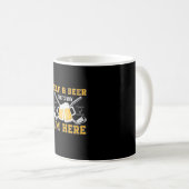 Biertrinker Golf Und Bier Geburtstag Kaffeetasse (VorderseiteRechts)
