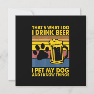 Biertrinker Ich trinke Bier Ich streichle meinen H Einladung