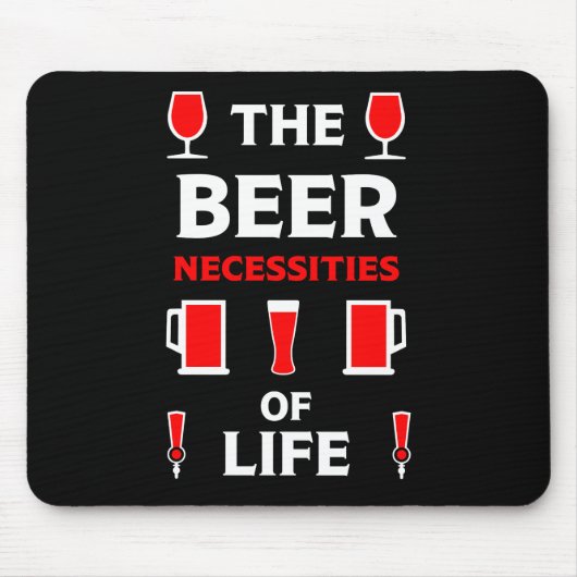 Biertrinker Mousepad (Vorne)