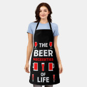 Biertrinker Schürze (Getragen)