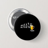 Biertrinkwoche Endlich Freitag Wochenende Bier Tri Button (Vorne & Hinten)