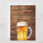 Bierüberraschung Geburtstag 30 40 50 60. Einladung (Rückseite)