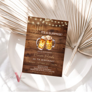 Bierüberraschung Geburtstag 30 40 50 60. Einladung