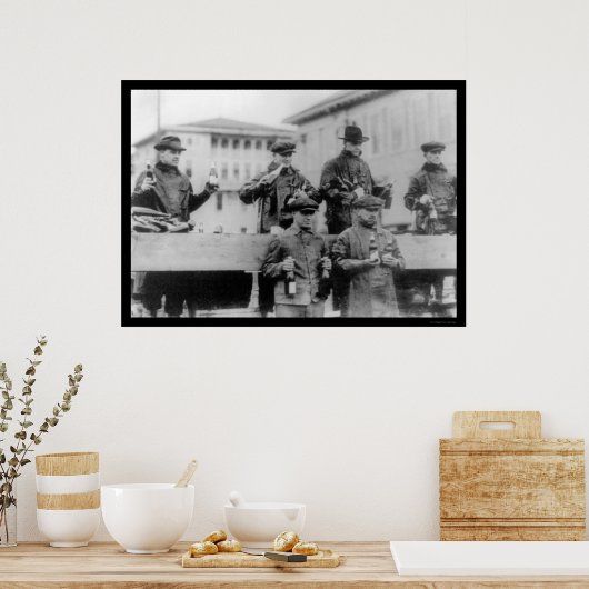 Bierverbot in Zion City, IL 1920 Poster (Küche)