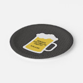 Bierverkostung Bachelor Party Pappteller (Schrägansicht)