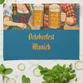 Bierverkostung beim Oktoberfest in München Geschirrtuch (Gefaltet)