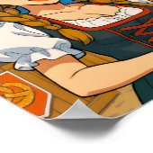 Bierverkostung beim Oktoberfest in München Poster (Ecke)