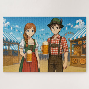 Bierverkostung während des Oktoberfest in München, Puzzle