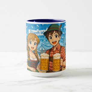 Bierverkostung während des Oktoberfest in München, Tasse