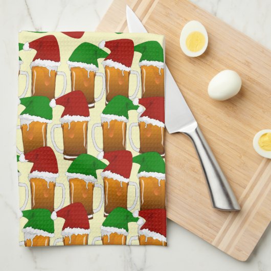 Bierweihnachtsfest Geschirrtuch (Viertel Falte)