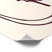 Bierwerbung im Jugendstil Poster (Ecke)