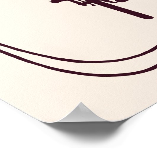 Bierwerbung im Jugendstil Poster (Ecke)