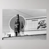 Bierwerbung, Reklametafeln, 1940 Poster (Vorne)