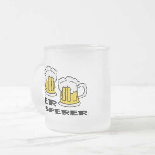 BierWhisperer Mattglastasse (Vorderseite Links)