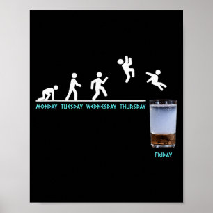 Bierwoche Montag Dienstag Mittwoch Donnerstag Frei Poster