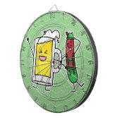 Bierwurst Oktoberfest Oktoberfest Lederhosen Dartscheibe (Vorderseite rechts)