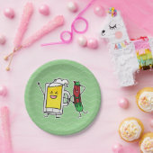 Bierwurst Oktoberfest Oktoberfest Lederhosen Pappteller (Party)