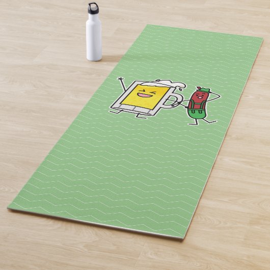 Bierwurst Oktoberfest Oktoberfest Lederhosen Yogamatte (Beispiel)