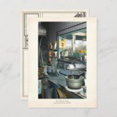 Bies Knees Café Postcard Postkarte (Vorne/Hinten)